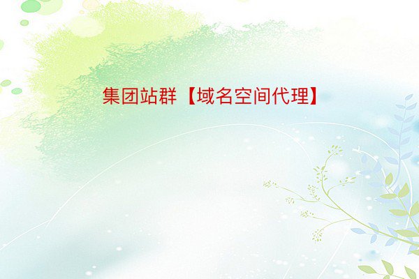 集团站群【域名空间代理】