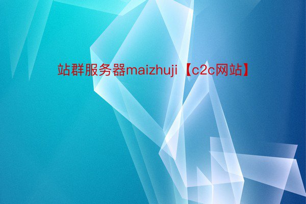 站群服务器maizhuji【c2c网站】