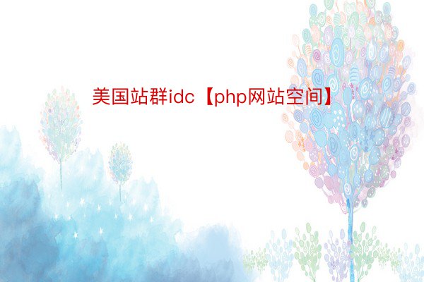 美国站群idc【php网站空间】